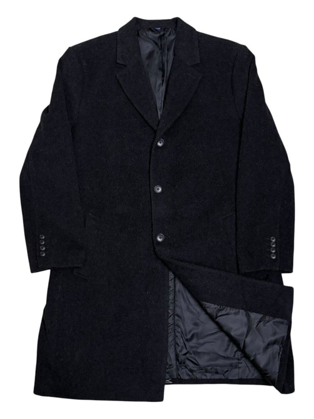 Hickey Freeman Cashmere Blend PeaCoat Luxury Winter Business Casual Mens 2XL 48R